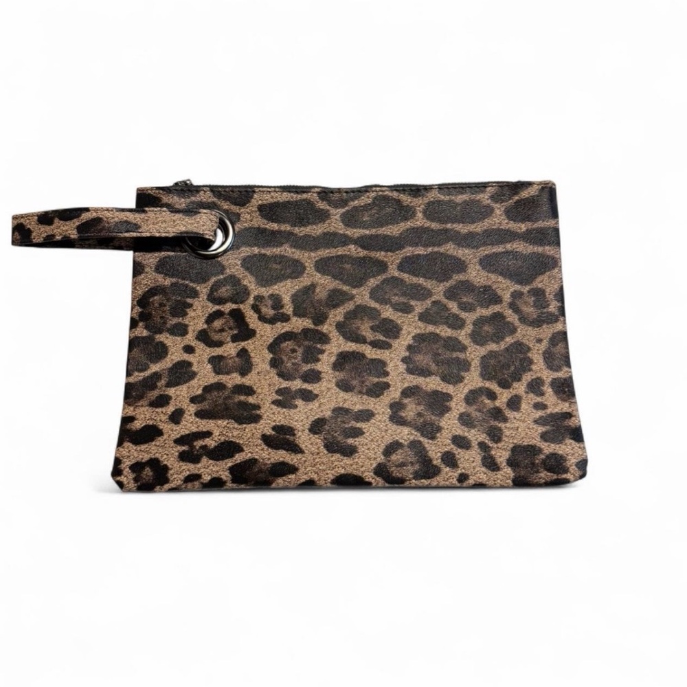 Leopard Clutch Wristlet Bag Purse Cheetah Party Event Baddie Festival Going Out